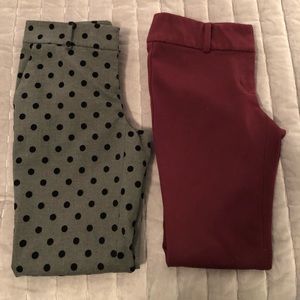 2 Ann Taylor crop 00 petite pants